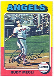 1975 Topps Mini Baseball Cards      533     Rudy Meoli